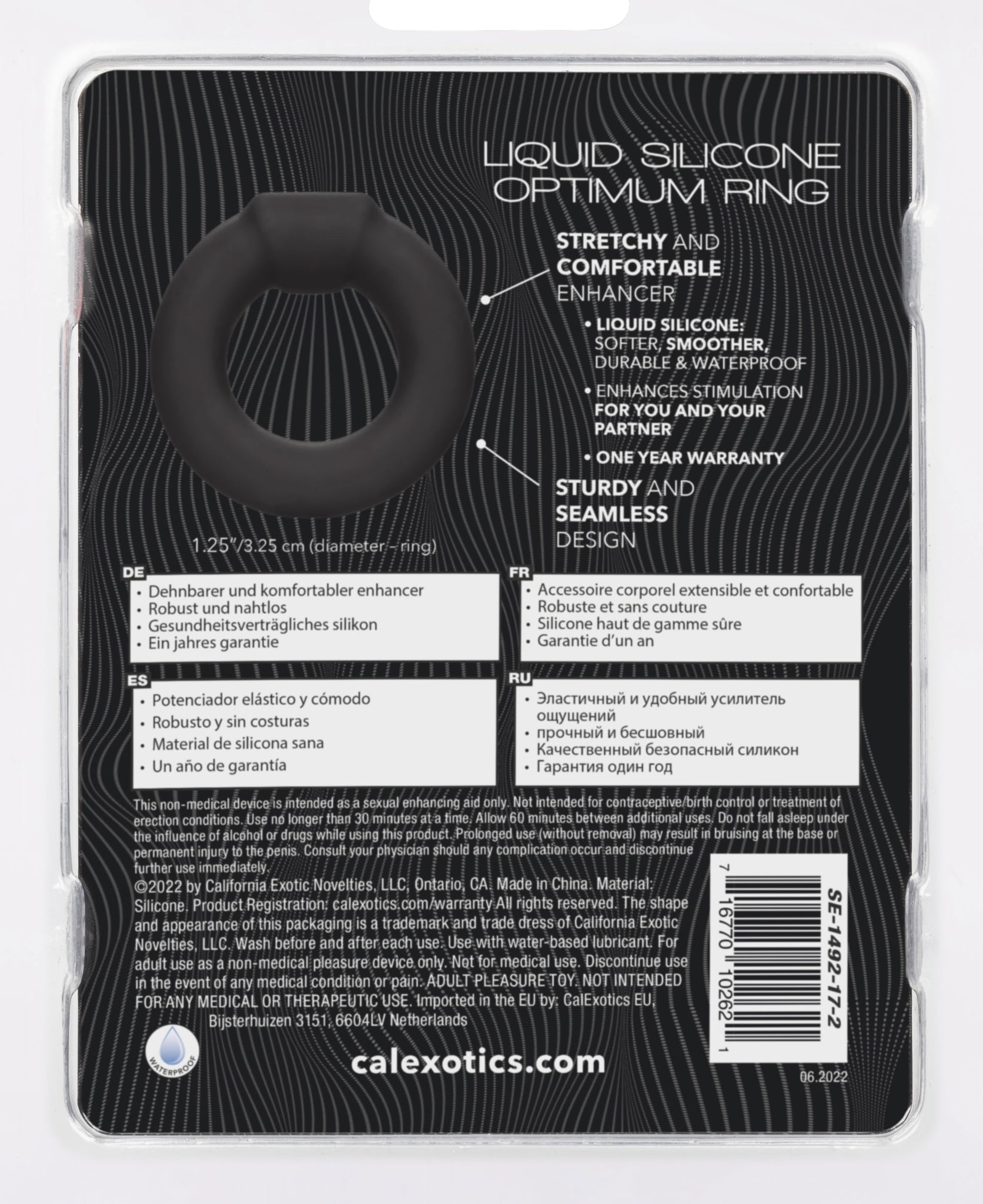 Alpha Liquid Silicone Optimum Ring - Black