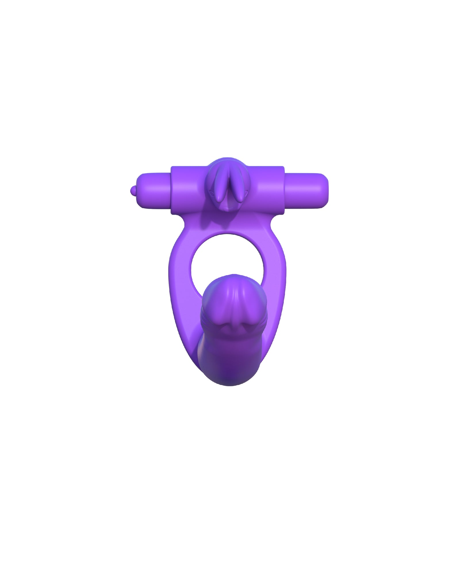 Fantasy C-Ringz Silicone Double Penetrator Rabbit - Purple