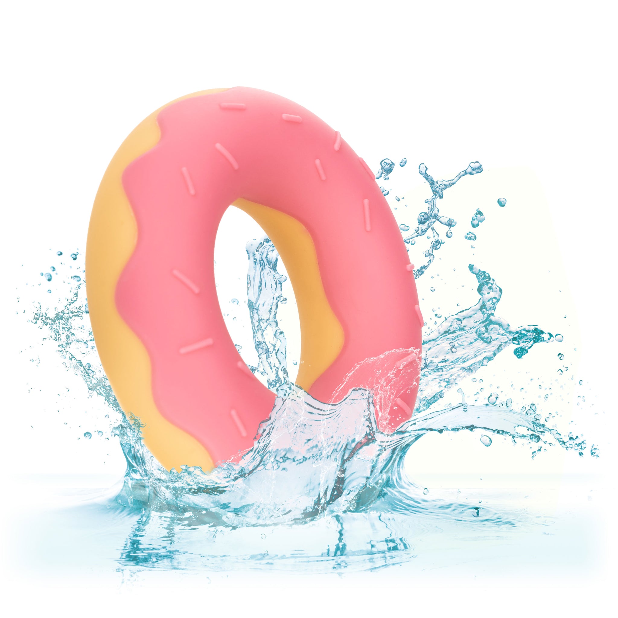 Naughty Bits Dickin Donuts Silicone Donut Cock  Ring - Pink