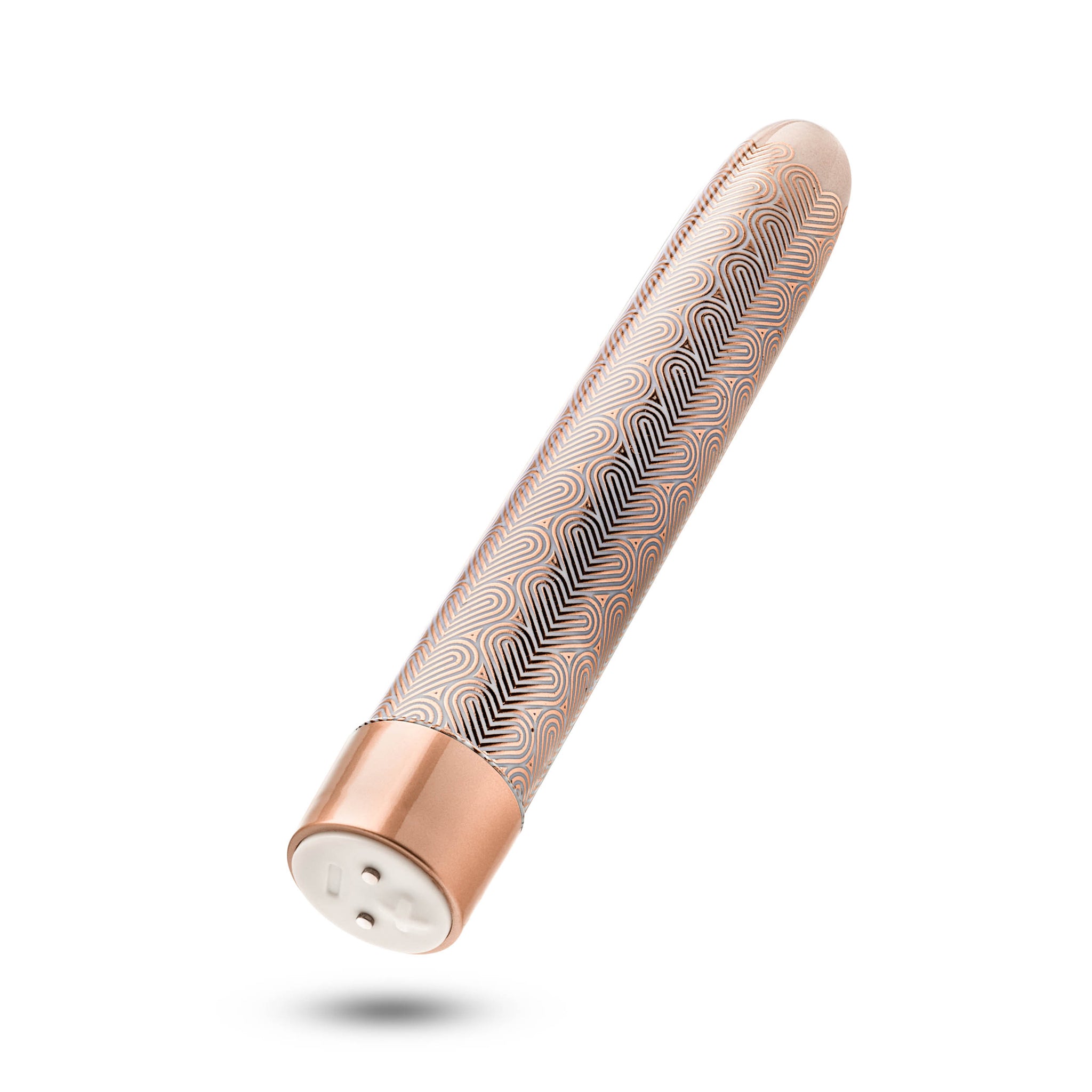 The Collection - Lattice - 7 Inch Rechargeable Vibe - Rose Gold