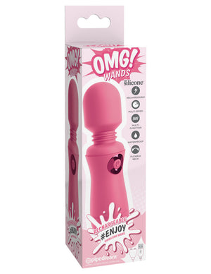 Omg! Wands Enjoy Rechargeable Vibrating Wand - Pink