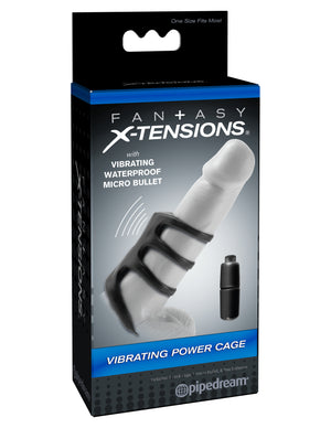 Fantasy X-Tensions Vibrating Power Cage - Black