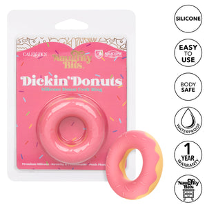 Naughty Bits Dickin Donuts Silicone Donut Cock  Ring - Pink