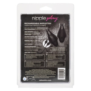 Nipple Play Rechargeable Nipplettes - Black