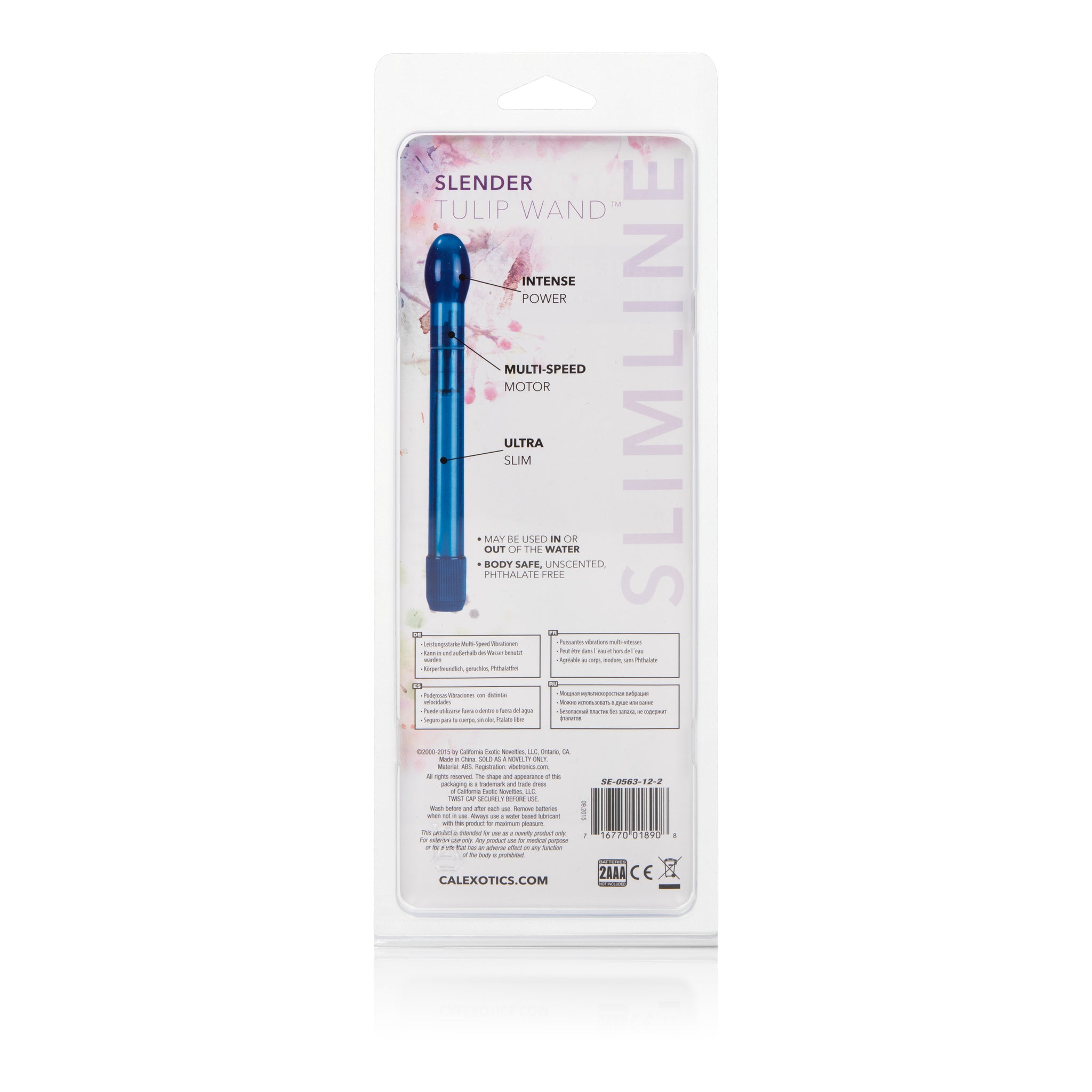 Slender Tulip Wand Cobalt